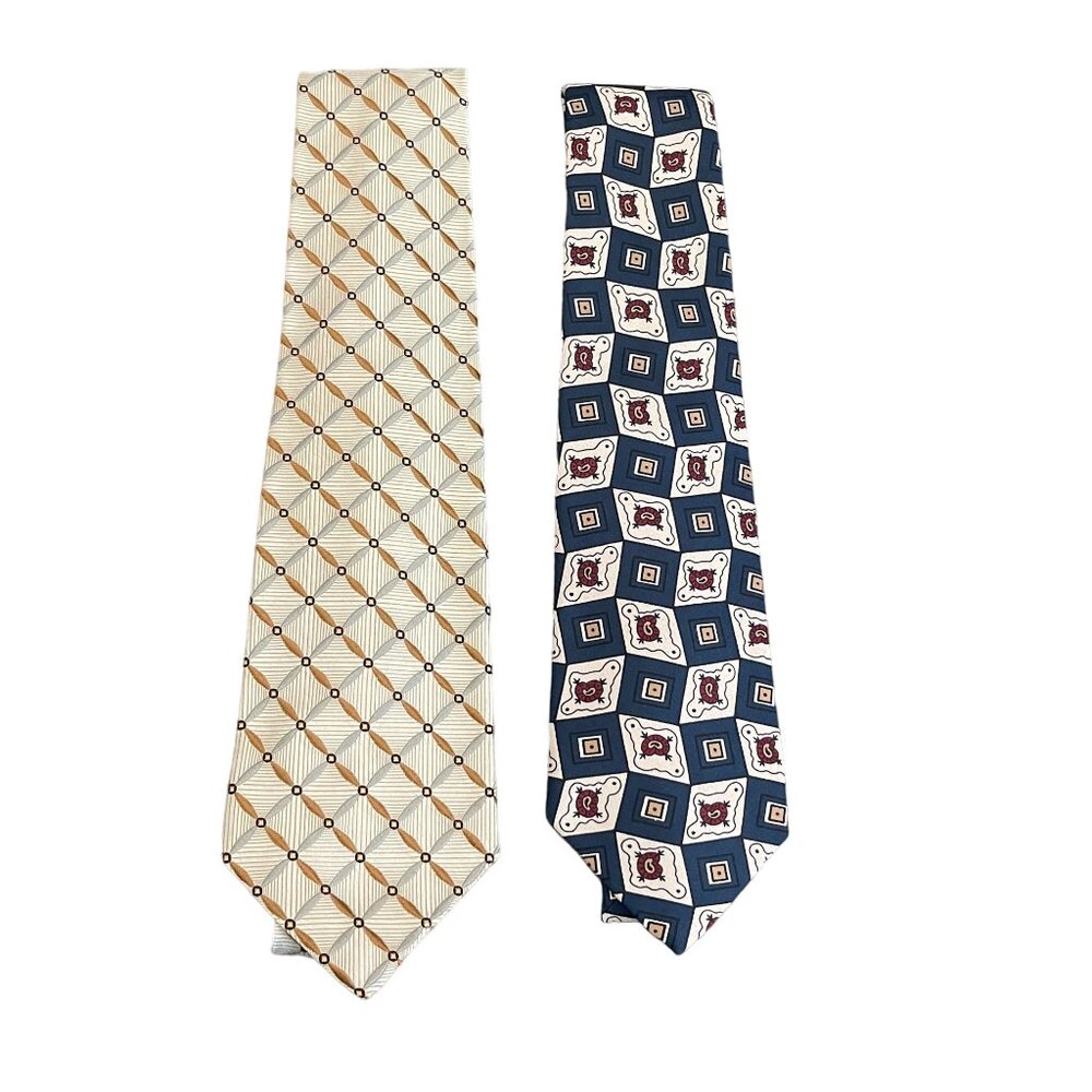 Robert Talbott Best Of Class Lot Of 2 Men's Silk Necktie